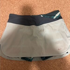 Nike Light Gray and Dark Blue Skirt